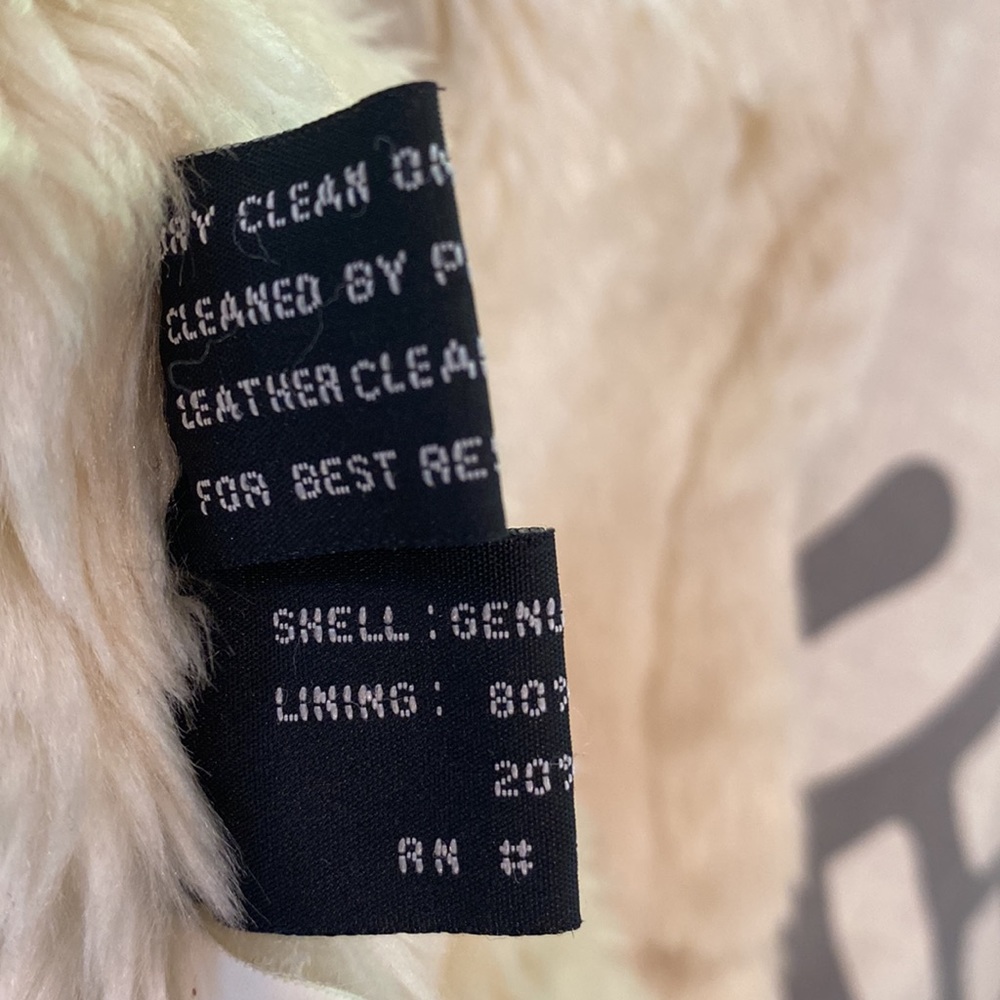 Steve Madden Faux shearling leather coat size L - Picture 7 of 8